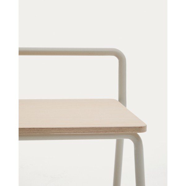 Béžová/v prírodnej farbe lavica Tinn – Kave Home-image-3