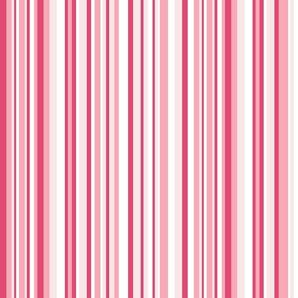 Ružová prúžkovaná papierová tapeta v rolke Krtko, 10,05 m
