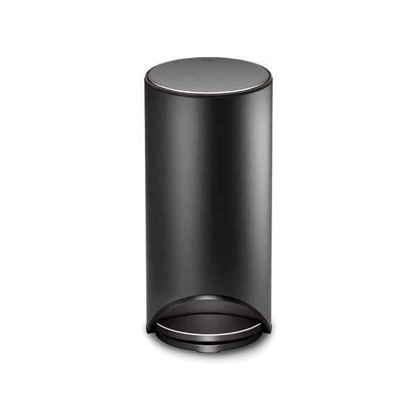 Matne čierny nášľapný kovový odpadkový kôš 30 l Arc – Joseph Joseph