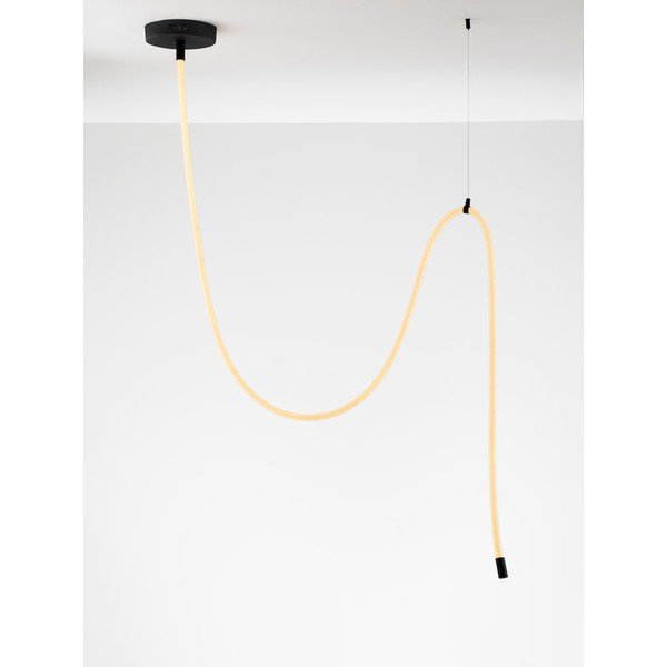 Biele/matne čierne oceľové LED závesné svietidlo so stmievačom Ilane – Nova Luce-image-4