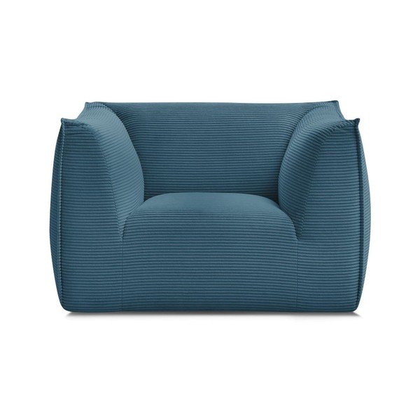 Modré menčestrové kreslo Giorgia – Bobochic Paris-image-3