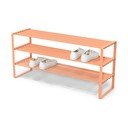 Oceľová skrinka na topánky v lososovej farbe 100x48,5x29 cm Rex – Spinder Design