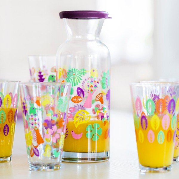 Fialová sklenená karafa Sagaform Fantasy-image-1