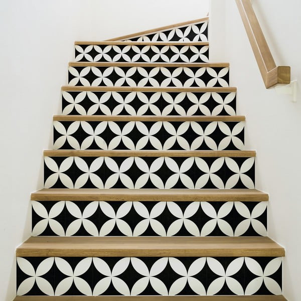 Sada 2 samolepiek na schody Ambiance Alvaro, 15 × 105 cm