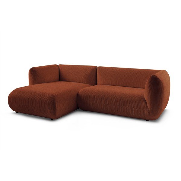 Oranžová menčestrová rohová pohovka (ľavý roh) Lecomte - Bobochic Paris-image-3