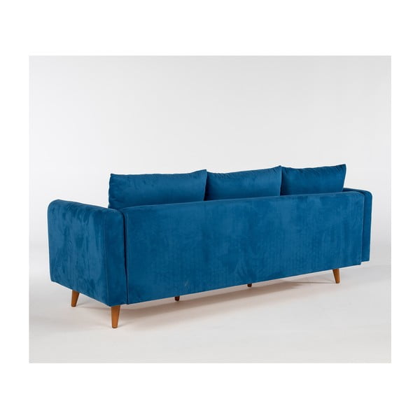 Tmavomodrá pohovka 215 cm Sofia – Balcab Home-image-3
