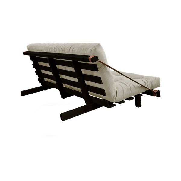 Rozkladacia pohovka s ľanovým poťahom Karup Design Jump Black/Linen-image-3