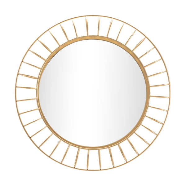 Nástenné zrkadlo v zlatej farbe Mauro Ferretti Glam Ring, ø 81 cm