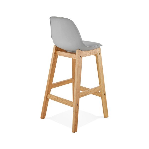 Sivá barová stolička Kokoon Elody, výška 86,5 cm-image-1