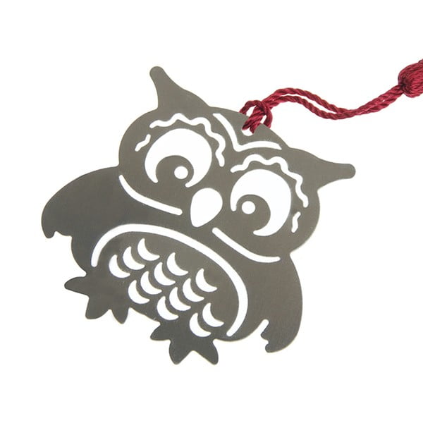 Kovová záložka do knihy v tvare sovy Just Mustard Owl