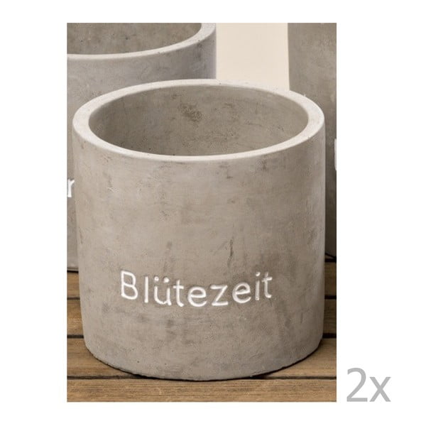 Sada 2 betónových kvetináčov Boltze Ellen Zeit