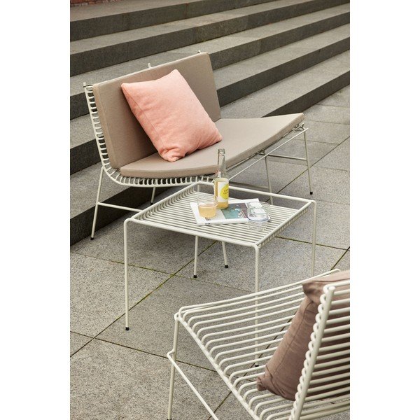 Biela kovová záhradná lavica String – Hübsch-image-2