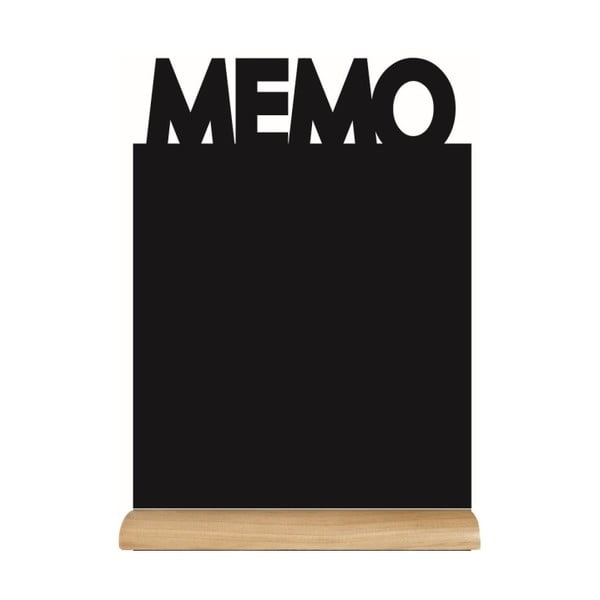 Set popisovacej tabule na stojane a kriedovej fixky Securit® Silhouette Memo, 35 × 21 cm