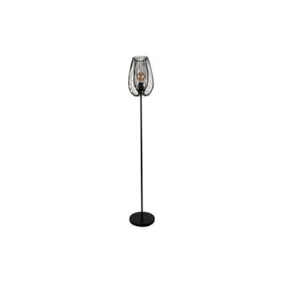 Čierna stojacia lampa Leitmotiv Lucid, výška 150 cm
