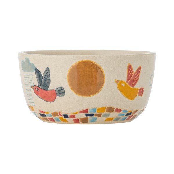 Krémová kameninová detská miska ø 12 cm Colorine – Bloomingville Mini