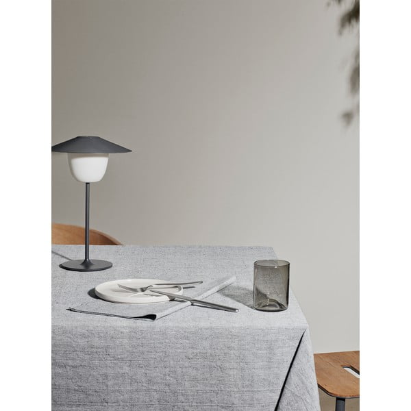 Sivý bavlnený obrus Blomus, 160 x 300 cm-image-1