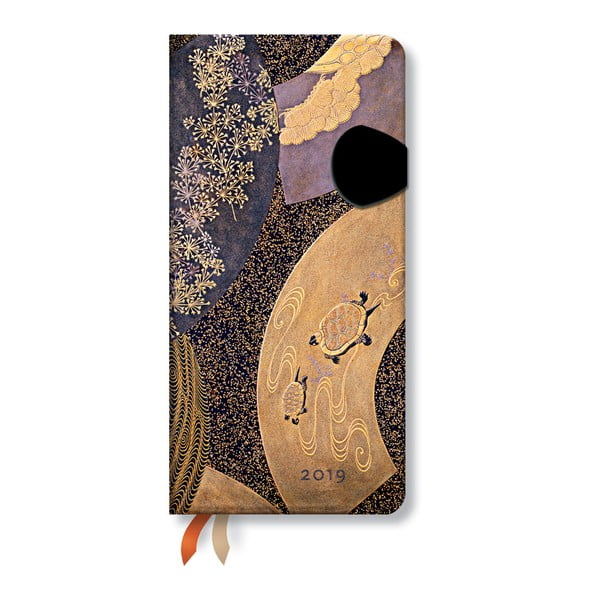 Diár na rok 2019 Paperblanks Ougi, 9 × 18 cm