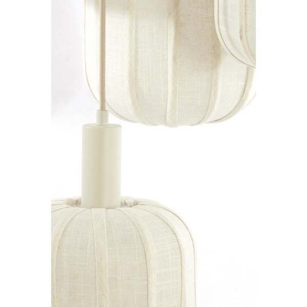 Krémovobiele závesné svietidlo s textilným tienidlom ø 50 cm Tufia – Light & Living-image-2