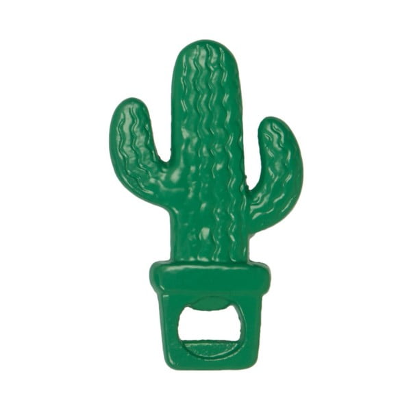 Zelený otvárač na fľaše Fisura Abridor Botellas Cactus