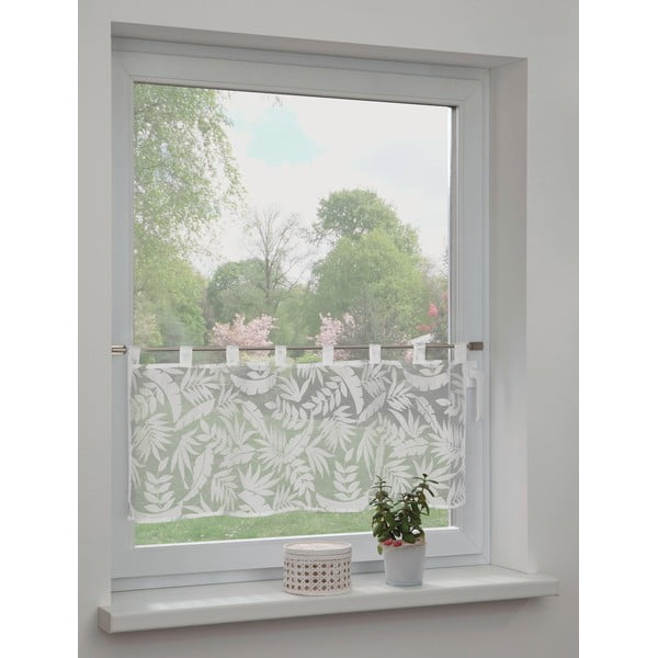 Bielo-sivá záclona 120x45 cm Calista – Sehlbach-image-1