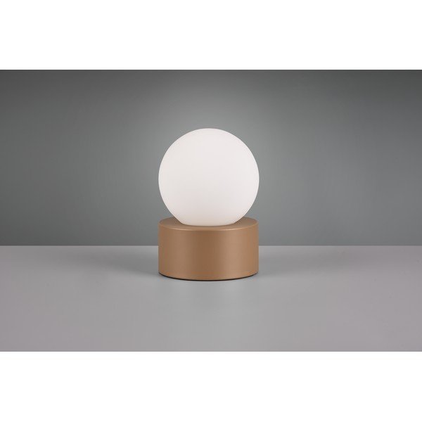 Bielo-hnedá stolová lampa (výška 17 cm) Countess – Reality-image-3