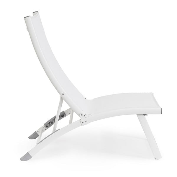 Biele kovové záhradné ležadlo Taylor – Bizzotto-image-2