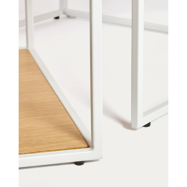 Konferenčné stolíky v súprave vo svetloprírodnej farbe 2 ks s doskou v dubovom dekore 50x100 cm Yoana – Kave Home-image-2