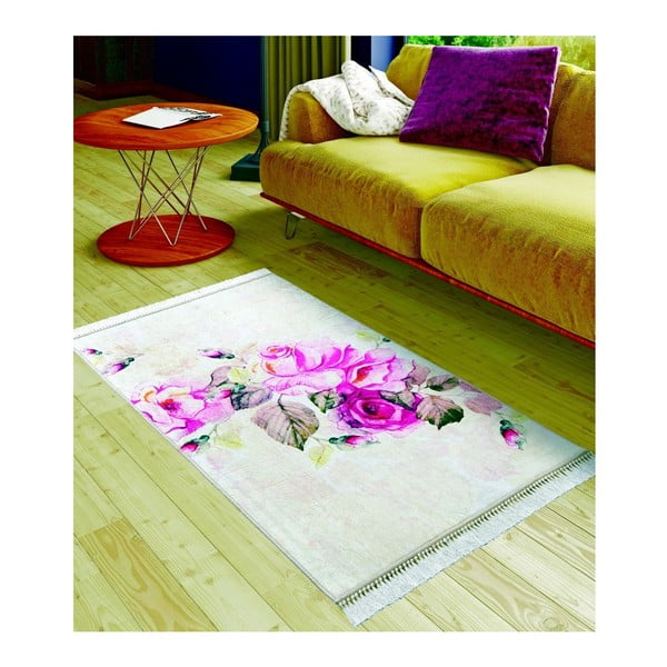 Detský koberec Aquarela Pink, 80 x 150 cm