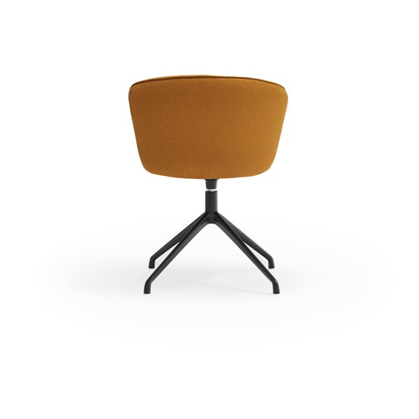 Čalúnené jedálenské kreslá v súprave 2 ks v horčicovej farbe Add – Teulat-image-3