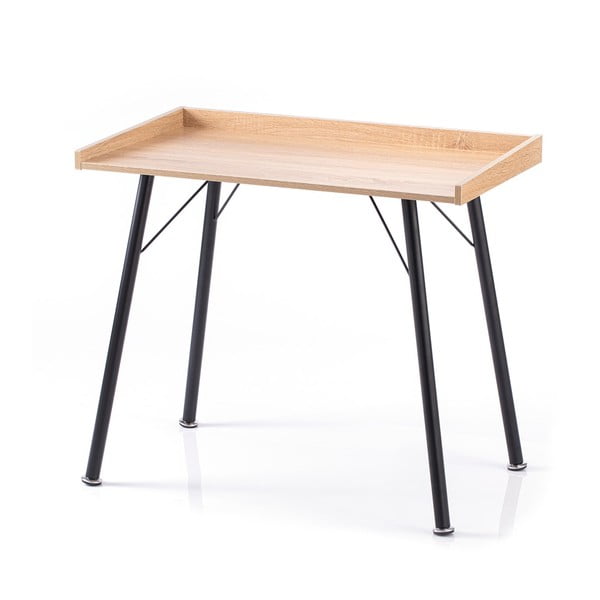 Pracovný stôl s doskou v dubovom dekore 50x90 cm Fey – Homede