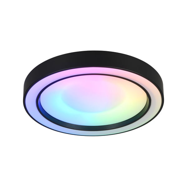 Čierno-biele LED stropné svietidlo ø 40 cm Arco – Reality-image-2