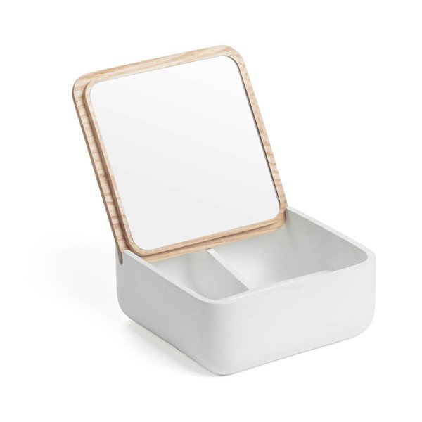Biely úložný box z jaseňového dreva La Forma Mackie-image-2