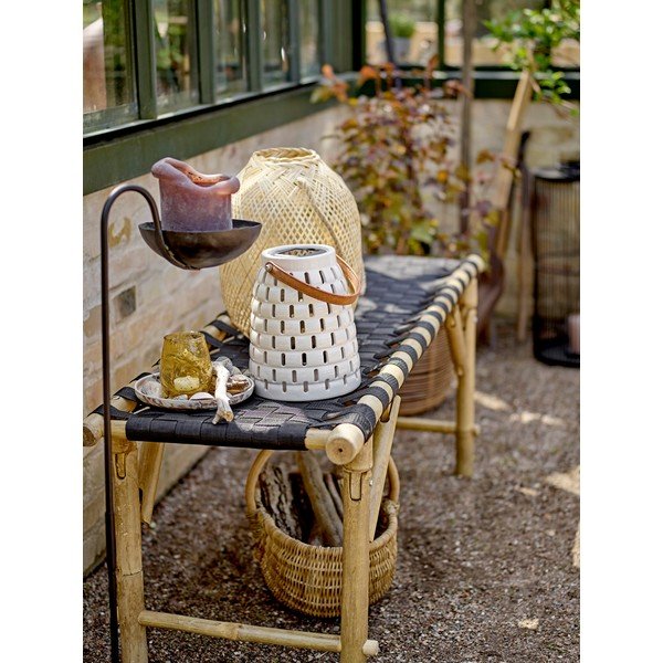 Biely solárny LED lampáš (výška 20,5 cm) Treillis – Bloomingville-image-1