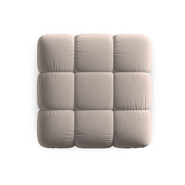 Svetlohnedá zamatová modulárna podnožka Bellis – Micadoni -image-4