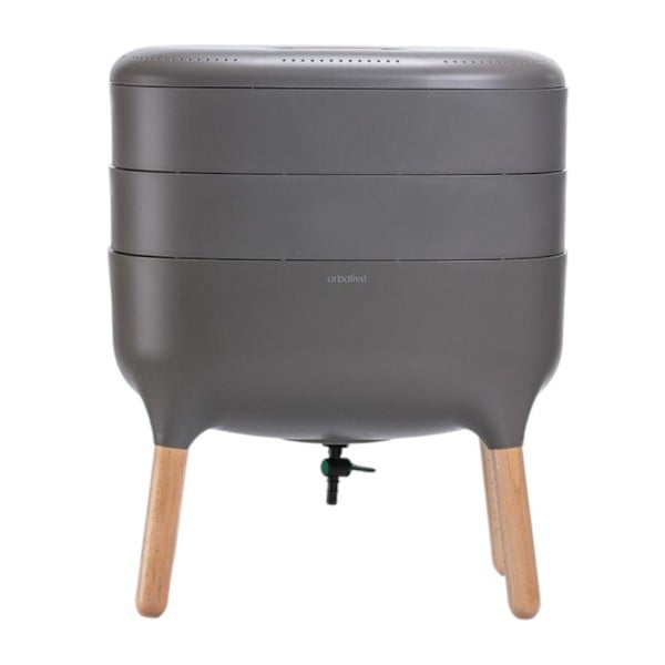 Sivý kompostér 21,7 l Urbalive – Plastia