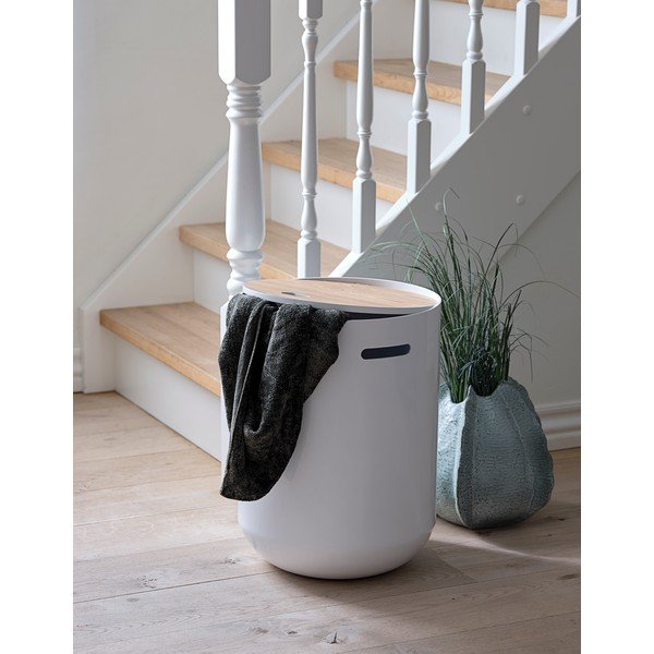Biely odkladací stolík Canett Olivia, ⌀ 39 cm-image-1