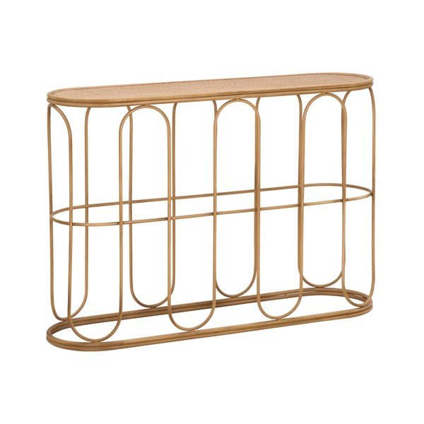 Ratanový konzolový stolík v prírodnej farbe 32x110 cm Samui – Mauro Ferretti