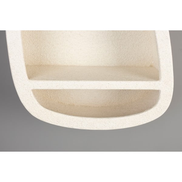 Krémová poschodová polica 23 cm Veda – Dutchbone-image-4