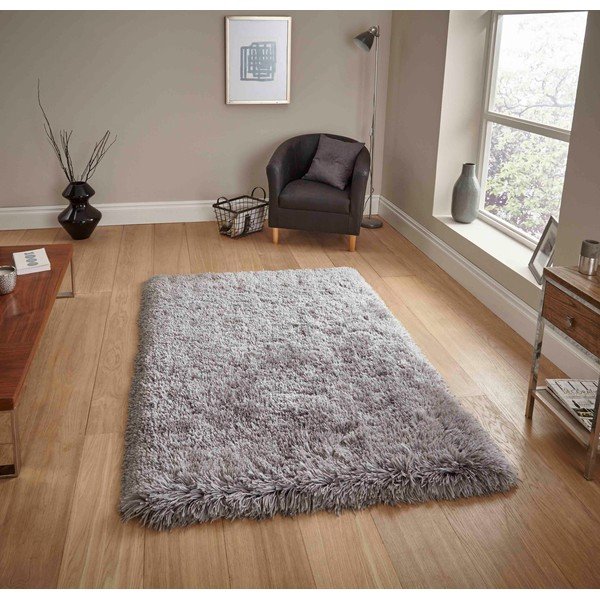 Svetlosivý ručne tuftovaný koberec Think Rugs Polar PL Light Grey, 60 × 120 cm-image-2