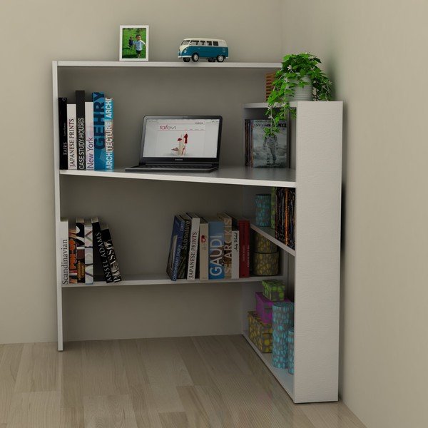 Biely pracovný stôl s úložnými priestormi Rafevi Pisagor-image-3