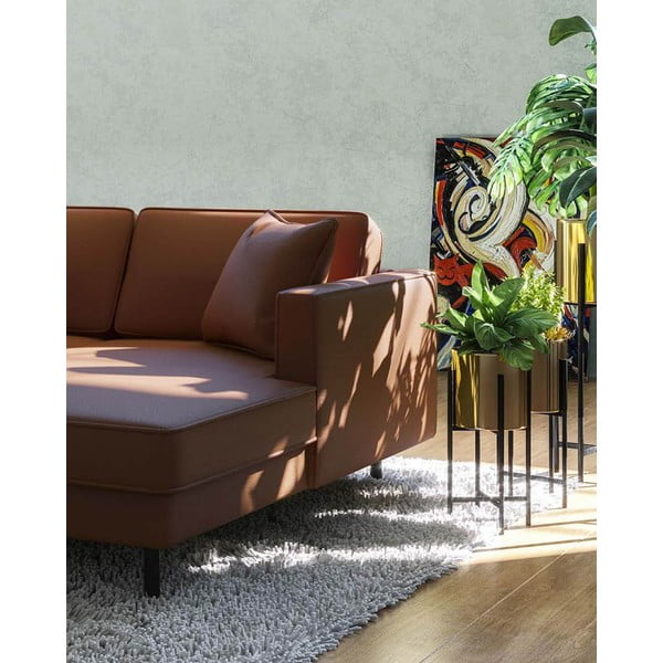 Koňakovohnedá kožená rohová pohovka (pravý roh) Kobo – MESONICA-image-3