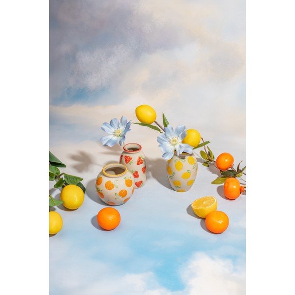 Kameninové súprava váz 3 ks (výška  9,5 cm) Fruit – Sass & Belle-image-2