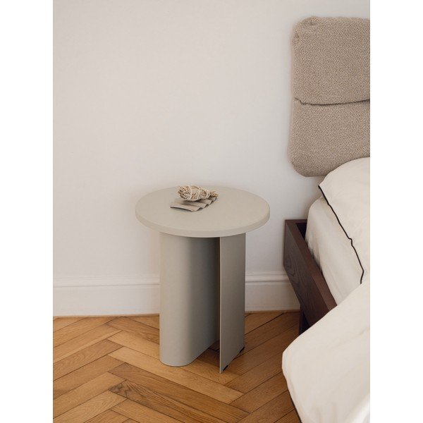 Kovový okrúhly odkladací stolík ø 35 cm Sato – noo.ma-image-1