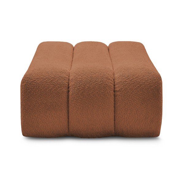 Oranžová podnožka z textílie buklé Azra – Bobochic Paris-image-4