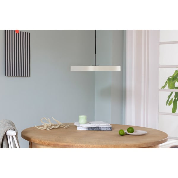 Krémovobiele LED závesné svietidlo s kovovým tienidlom ø 43 cm Asteria Medium – UMAGE-image-1
