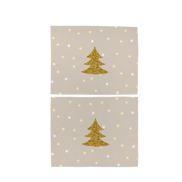 Vianočné látkové prestieranie 2 ks 35x45 cm Gold Tree – Butter Kings