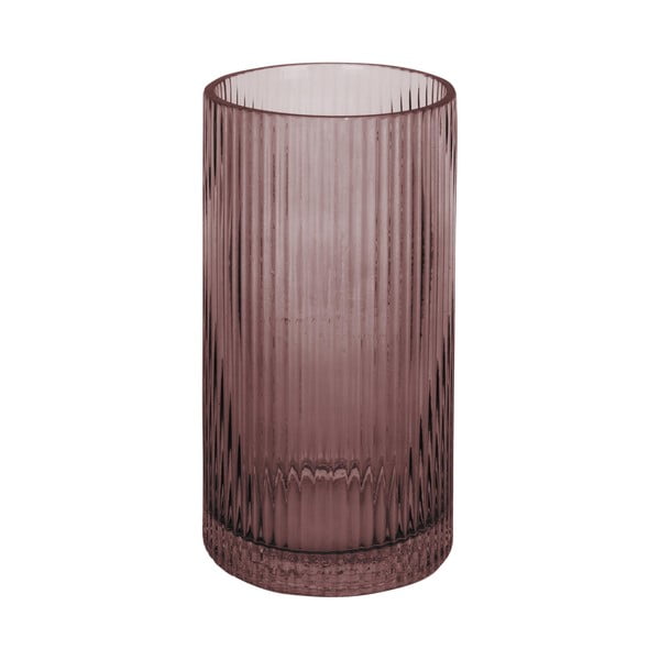 Hnedá sklenená váza PT LIVING Allure, výška 20 cm