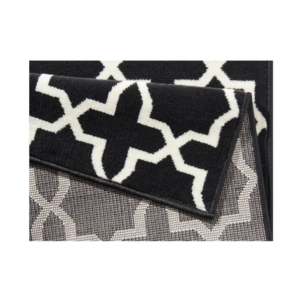 Čierno-biely behúň Hanse Home Basic Glam, 80 x 350 cm-image-3