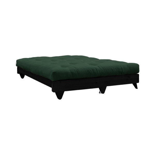 Rozkladacia pohovka s tmavozeleným poťahom Karup Design Fresh Black/Forest Green-image-4