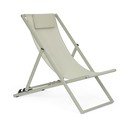 Taupe kovové záhradné ležadlo Taylor – Bizzotto